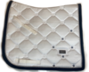 White saddlepad Swarovski Velvet blue silver