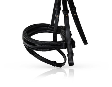 Noseband Swarovski Crystal Fabric black