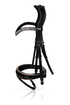 JUDI bridle Swarovski rosé gold