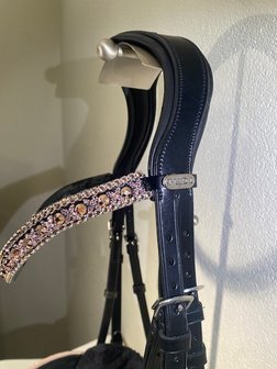 Bridle Rocks rosegold browband Traverso exclusive rosegold