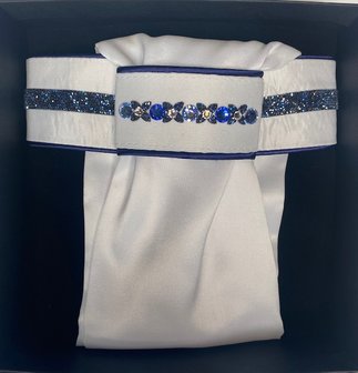 Plastron Rocks blue Traverso blue sapphire