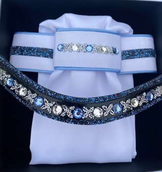 Plastron Rocks blue Traverso crystal blue