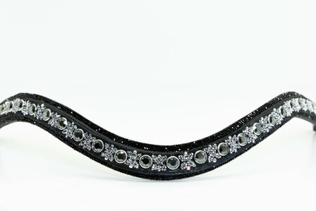 JUDI Browband Swarovski rocks black Royal Allure traverso clear AB Classic Jet Hematite