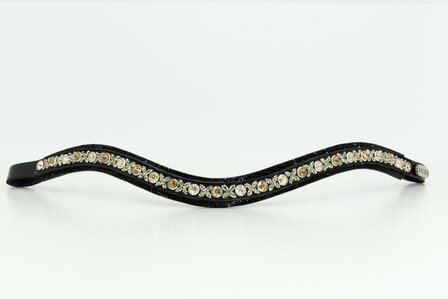 JUDI Browband Swarovski rocks black traverso light gold classic Colorado gold 