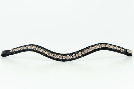 JUDI Browband Swarovski rocks black royal allure traverso rose gold ab classic rose gold