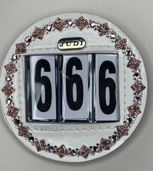 Starting number Prestige square rocks rose gold rose crystal