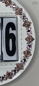 Starting number Prestige square rocks rose gold rose crystal
