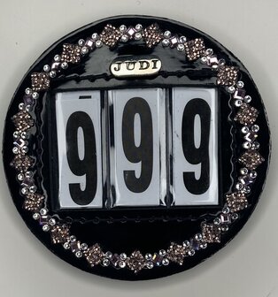 Starting number Prestige rose gold rose crystal