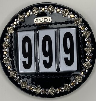 Starting number Prestige square rocks light gold crystal gold