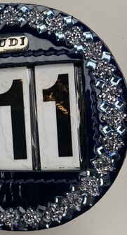 Starting number Premium square rocks clear aquamarine 