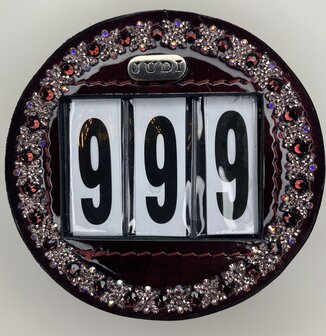 Starting number Royal Allure traverso rocks rose gold burgundy AB