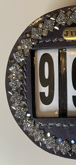 Starting number Premium square rocks clear silver diamond