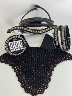 Broekriem Royal Allure traverso light gold smoked brown