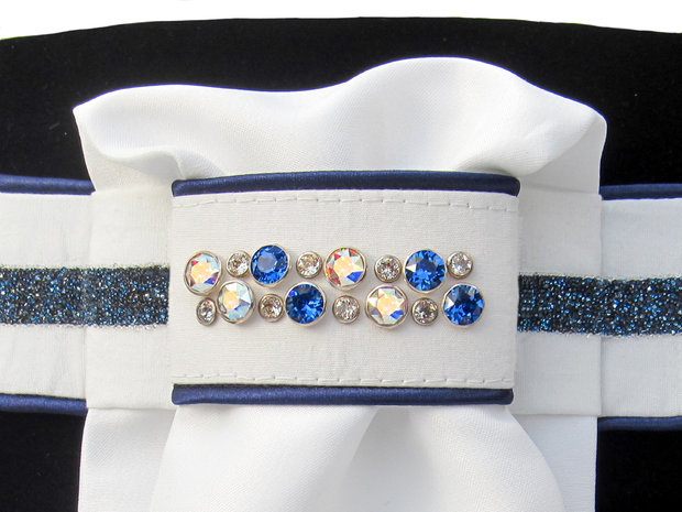 Stock tie Swarovski sapphire AB