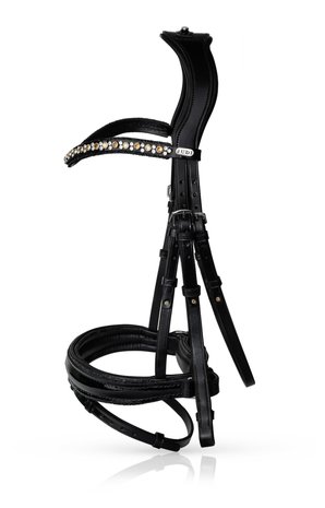 Bridle Swarovski Crystal Fabric black
