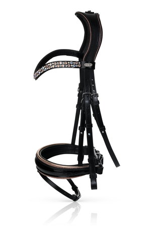 JUDI bridle Swarovski rosé gold
