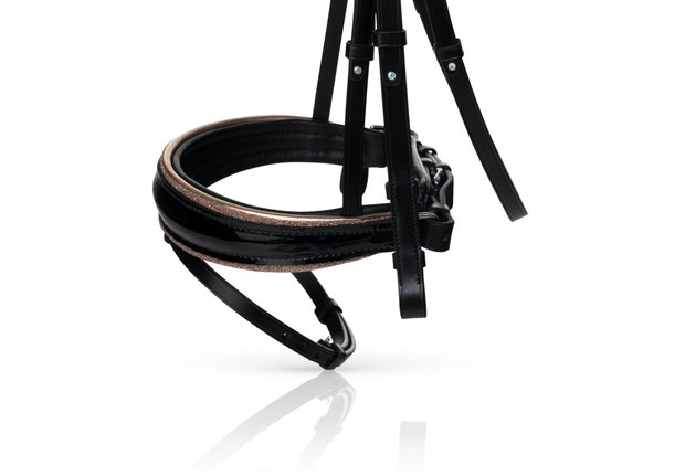 JUDI bridle Swarovski rosé gold
