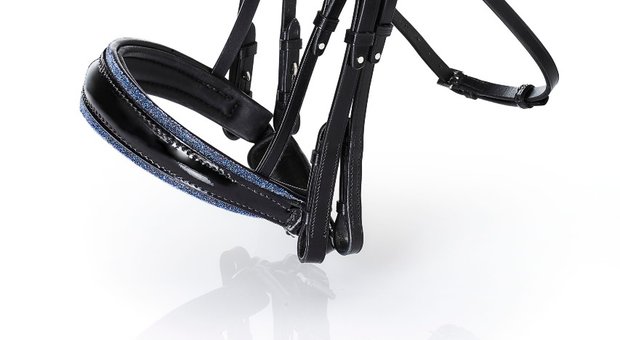 Bridle Swarovski Crystal Fabric blue