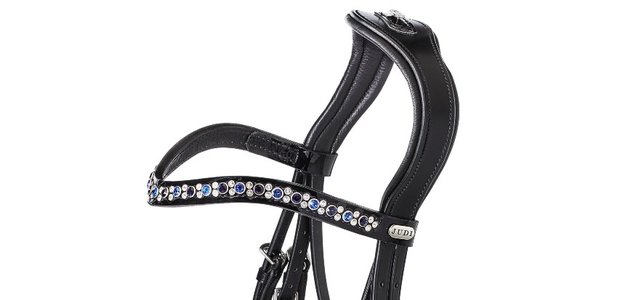 Browband Swarovski tricolore blue