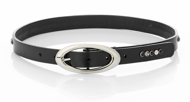 Belt Paris Classic tricolore black