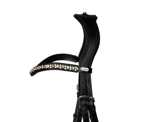 Swarovski Crystal Fabric black Colorado Gold