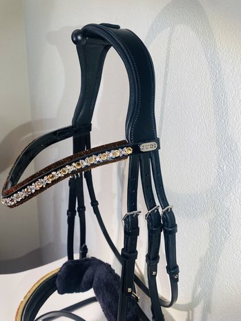 Bridle Rocks brown browband Traverso rocks gold