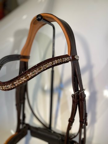 Bridle Rocks brown and browband Rocks brown Traverso gold