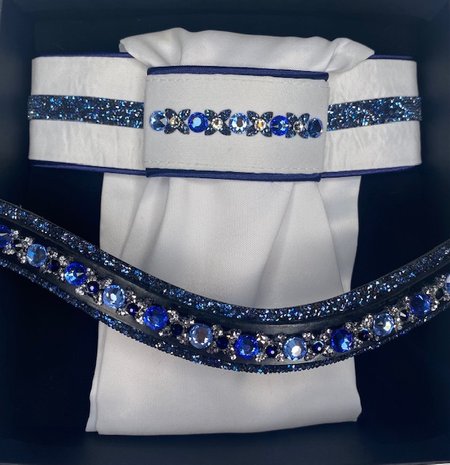 Plastron Rocks blue Traverso blue sapphire