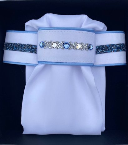 Plastron Rocks blue Traverso crystal blue