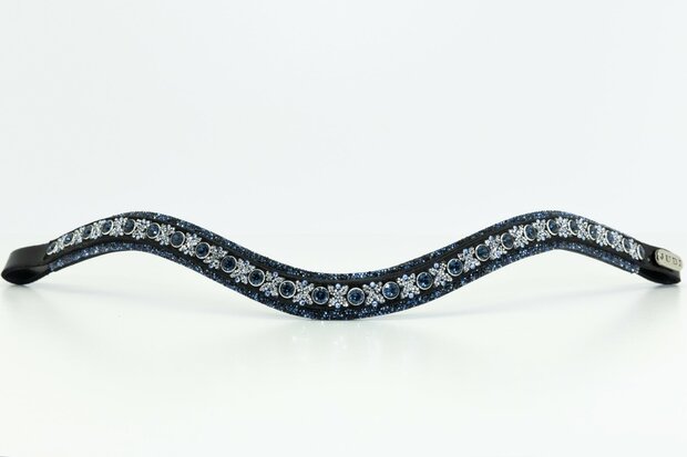 JUDI Browband Swarovski rocks blue traverso clear light sapphire classic montana