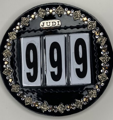 Starting number Prestige square rocks light gold crystal gold