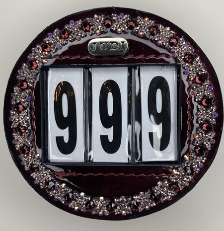 Starting number Royal Allure traverso rocks rose gold burgundy AB