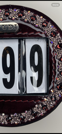 Starting number Royal Allure traverso rocks rose gold burgundy AB
