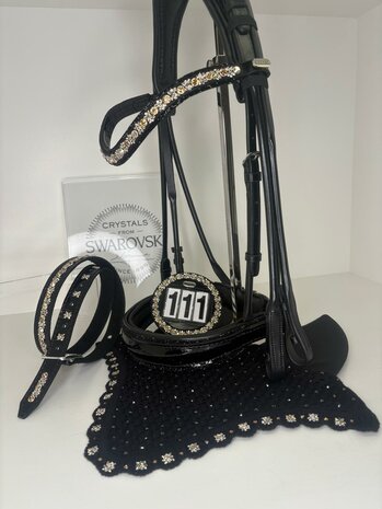 Hoofdstel Royal Allure Rocks Black Colorado Gold