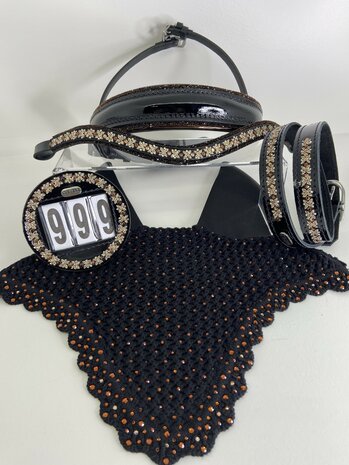 Broekriem Royal Allure traverso light gold smoked brown