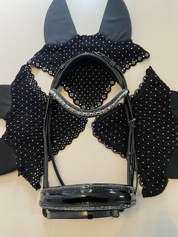 Hoofdstel Royal Allure Rocks traverso clear classic Chrome