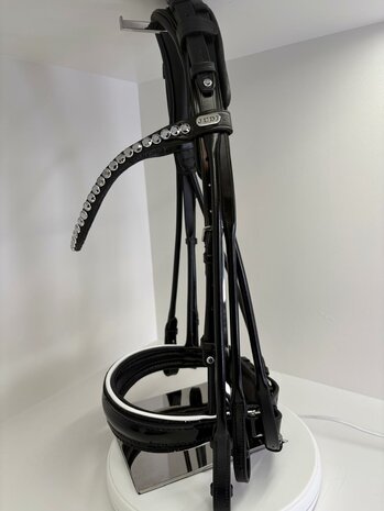 Hoofdstel  Rocks black Collier classic Chrome