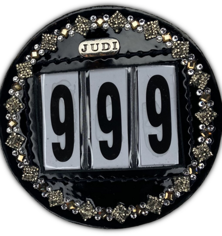 Starting number Prestige square rocks light gold crystal gold