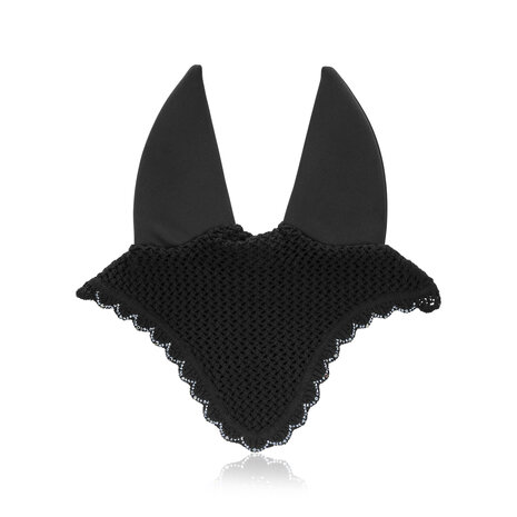 Ear net Wave chrome Square crystal
