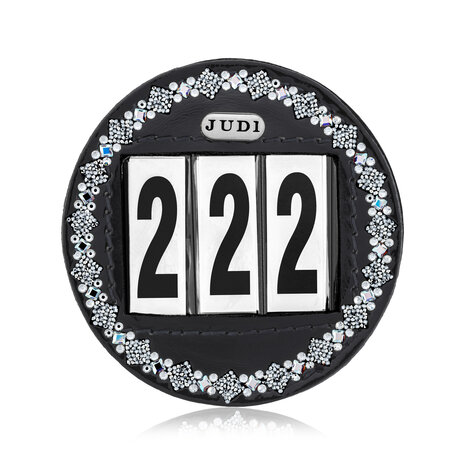 JUDI starting number Prestige Square clear Fine crystal AB