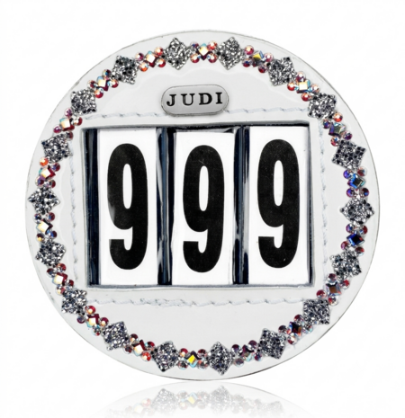 Starting number Prestige Square clear Fine crystal AB white