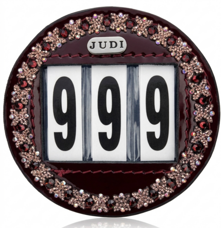 JUDI starting number Royal Allure Traverso rose gold Fine burgundy AB