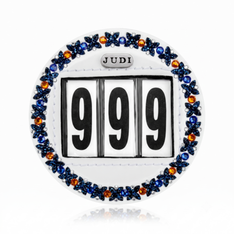 Starting number Royal Allure Traverso blue Fine orange sapphire crystal