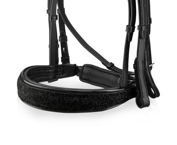 Bridle Swarovski Rocks black All Over RA Traverso clear Fine crystal AB