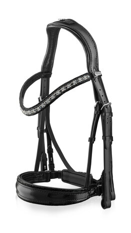 Bridle Swarovski Rocks black RA Traverso clear Classic anthracite