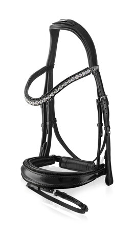 Bridle Swarovski Rocks black RA Traverso clear Fine AB