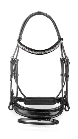 Bridle Swarovski Rocks black RA Traverso clear Fine AB
