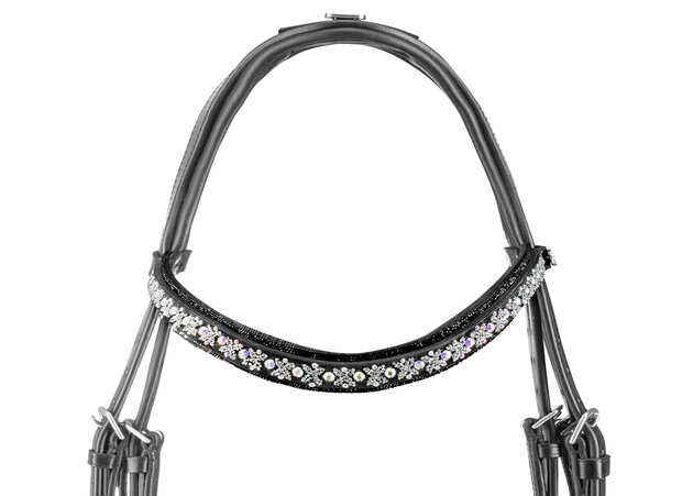 Bridle Swarovski Rocks black RA Traverso clear Fine AB