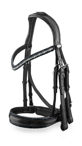 Bridle Swarovski Rocks dark blue Premium clear Square light sapphire AB