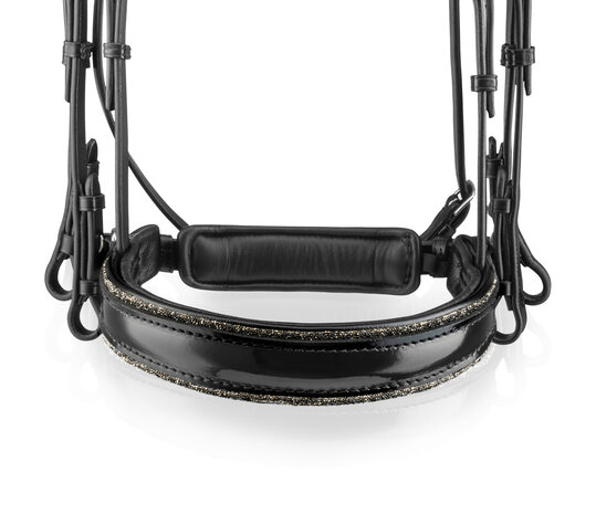 Bridle Swarovski Rocks dark gold Prestige gold Square metallic gold